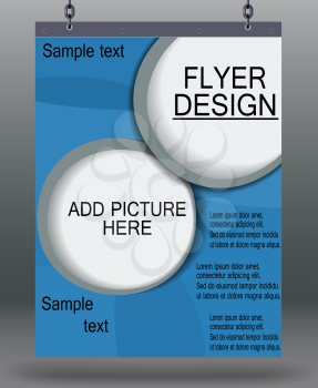 Flyer template for your business, EPS10 - vector graphics.