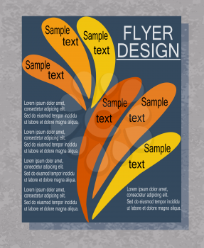 Flyer template for your business, EPS10 - vector graphics.