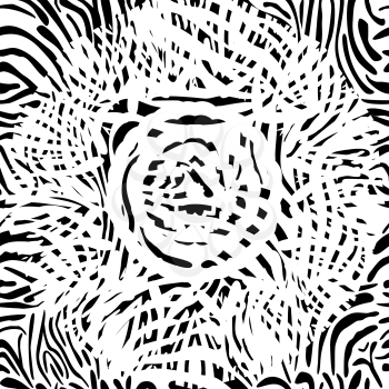 Abstract black and white seamless pattern, EPS8 - vector graphics.