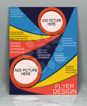 Well organized brochure print template your business, EPS10 - vector graphics.