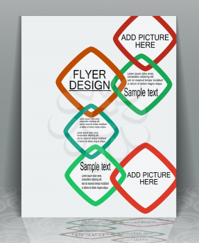 Business  flyer abstract pattern, EPS10 - vector graphics.