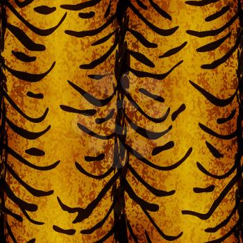 Fantasy animal skins tiger, seamless pattern, EPS10 - vector graphics.