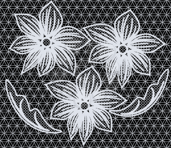 Elegant floral openwork seamless ornament, EPS8 - vector graphics.