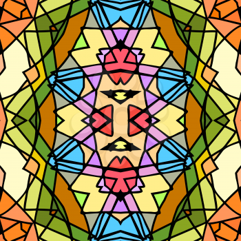 Stained-glass imitation style abstract seamless background, EPS8 - vector graphics.