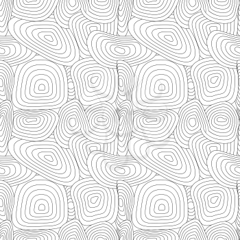 Grille black and white seamless pattern, EPS8 - vector graphics.