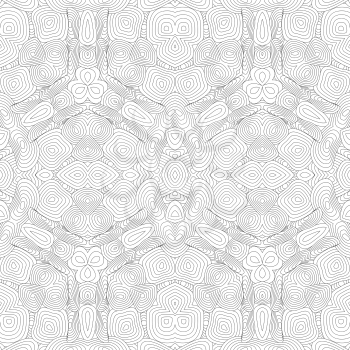 Elegant grille black and white seamless pattern, EPS8 - vector graphics.