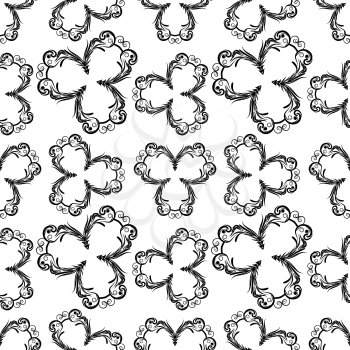 Floral abstract seamless pattern, EPS8 - vector graphics.