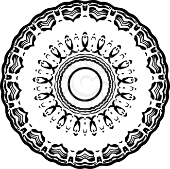 Circular pattern in the form of a mandala