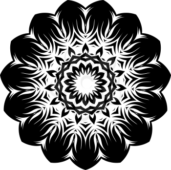 Circular pattern in the form of a mandala