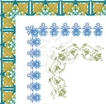 Royalty Free Clipart Image of a Set of Frames