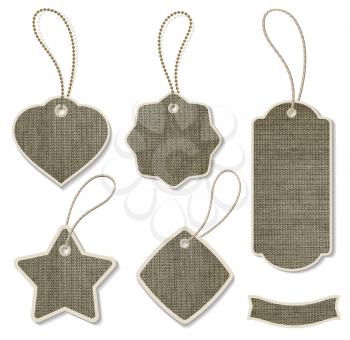 Royalty Free Clipart Image of a Tags