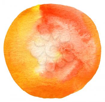 Abstract circle watercolor painted background