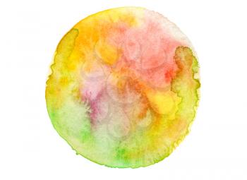 circle watercolor painted background