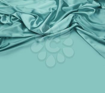 turquoise silk fabric background