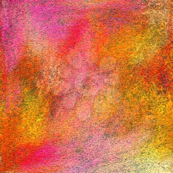 Abstract textured acrylic and oil pastel hand painted background. Paper texture.