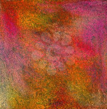 Abstract textured acrylic and oil pastel hand painted background. Papaer texture.