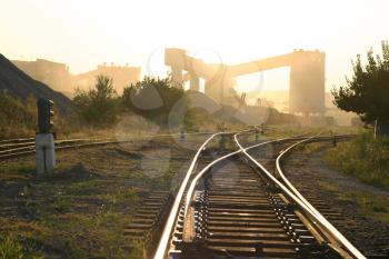 industry landscape with railroad