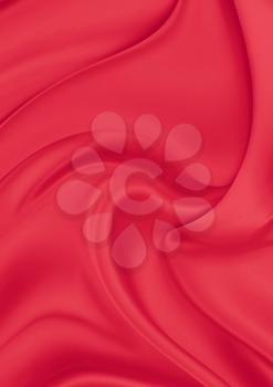 Red silk material as the basic background