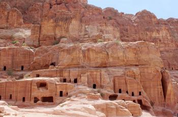 Petra in Jordan.City carved out of the rock