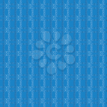 Royalty Free Clipart Image of a Blue Weave Background
