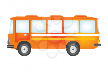 Royalty Free Clipart Image of a Bus