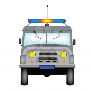 Royalty Free Clipart Image of an Armoured Car