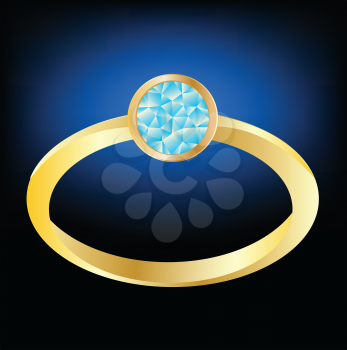 Royalty Free Clipart Image of a Ring