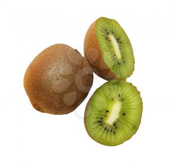 Fruits kiwi on white background is insulated