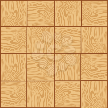 Wooden textured geometric background. Seamless pattern. Vector.