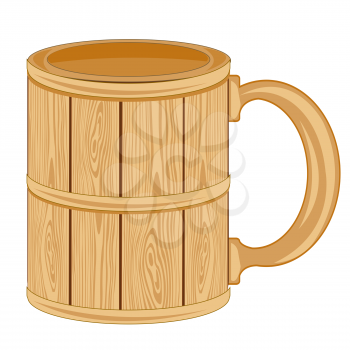 Mug from tree on white background insulated