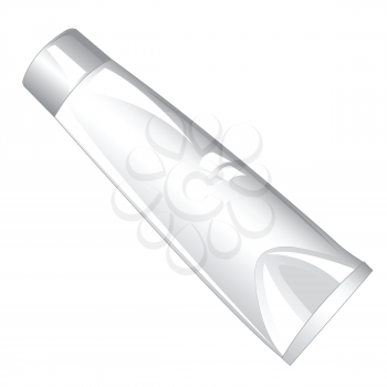 Tubes with paste on white background is insulated