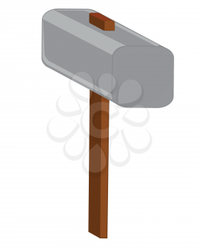 Tools hammer on white background is insulated.Vector illustration