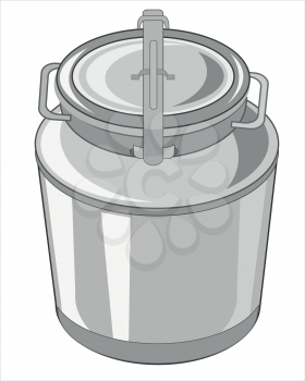 Vector illustration to big capacity for liquid on white background