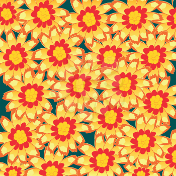 Bright and colorful background from ensemble flower