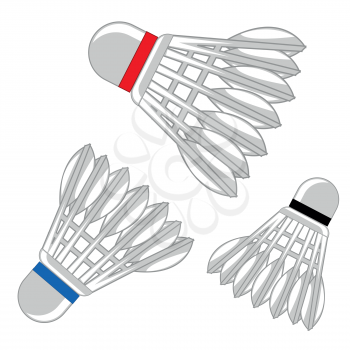 Shuttlecock for game of badminton vector illustration