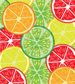 Decorative background from fruit citrus in cut
