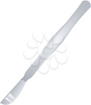 Royalty Free Clipart Image of a Scalpel on a White Background