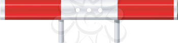 Royalty Free Clipart Image of a Guardrail 