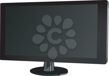 Royalty Free Clipart Image of a Television Set