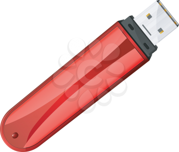Royalty Free Clipart Image of a USB Device