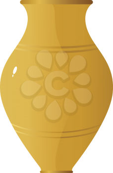 Royalty Free Clipart Image of a Close Up of a Clay Pot