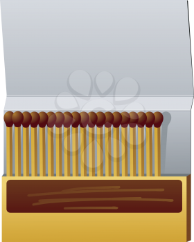 Royalty Free Clipart Image of a Box of Matches