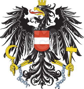 Royalty Free Clipart of an Austrian Coat Of Arms