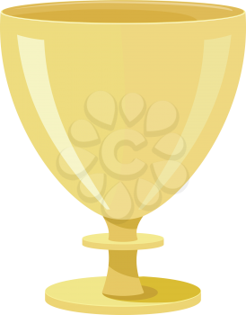 Royalty Free Clipart Image of a Large Gold Cup