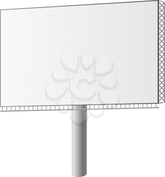 Royalty Free Clipart Image of a Blank Billboard 