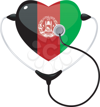 Royalty Free Clipart Image of an Afhganistan Medical Icon