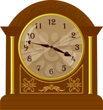 Royalty Free Clipart Image  of an Old Fashioned Floor Clock