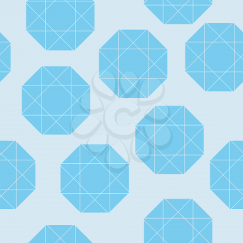 Royalty Free Clipart Image of a Background With Octagon Shaped Patterns