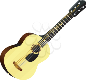 Royalty Free Clipart Image of an Acoustic Guitar