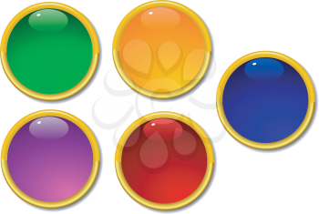 Set of color buttons 2